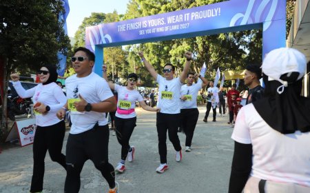 Dukung Pariwisata Polres Magetan Turut Ambil Bagian Trail Run Ring of Lawu 2026