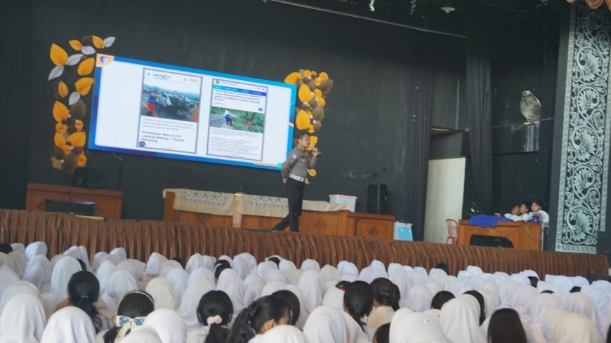 Polres Malang Edukasi 1.250 Pelajar Tanamkan Budaya Tertib Berlalu Lintas Sejak Dini