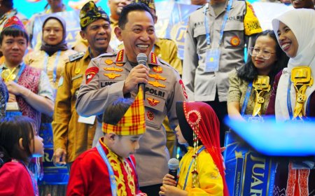 Dari Dongeng hingga Cita-Cita, Kapolri Beri Ruang Anak untuk Berkarya