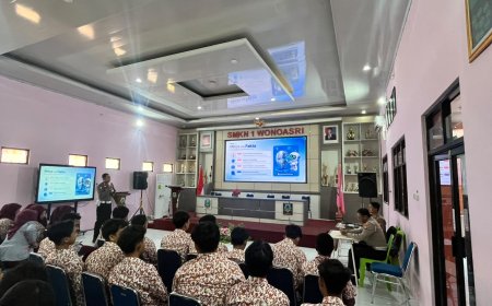Bekali Generasi Muda, Polres Madiun Sosialisasikan Paham AI