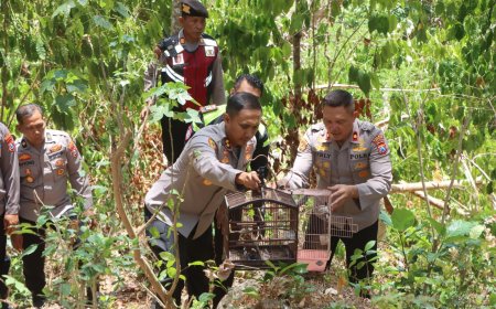 Aksi Ecology Policing Polres Trenggalek Selamatkan Sumber Mata Air Atasi Kekeringan